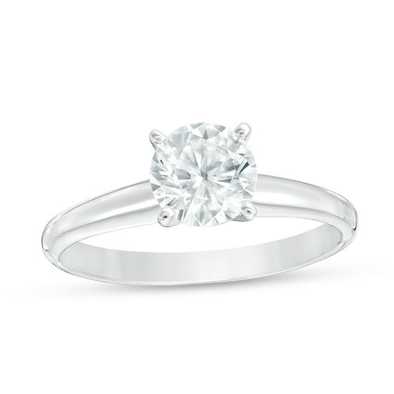 1 CT. Certified Diamond Solitaire Engagement Ring in 14K White Gold (I/Si2