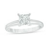Thumbnail Image 1 of 1 CT. Certified Princess-Cut Diamond Solitaire Engagement Ring in 14K White Gold (I/SI2)