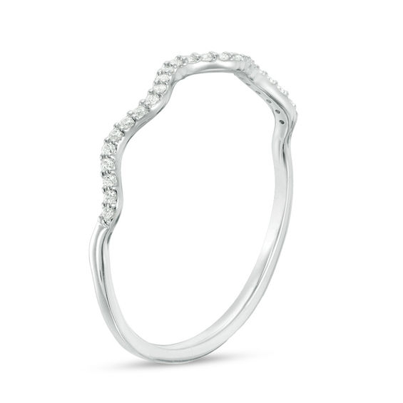 1/15 CT. T.w. Diamond Wave Band in 10K Gold