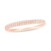 Thumbnail Image 1 of 1/10 CT. T.W. Diamond Double Row Anniversary Band in 10K Rose Gold