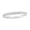 Thumbnail Image 0 of 1/10 CT. T.W. Diamond Double Row Band in 10K White Gold