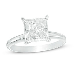 2 CT. Certified Princess-Cut Diamond 