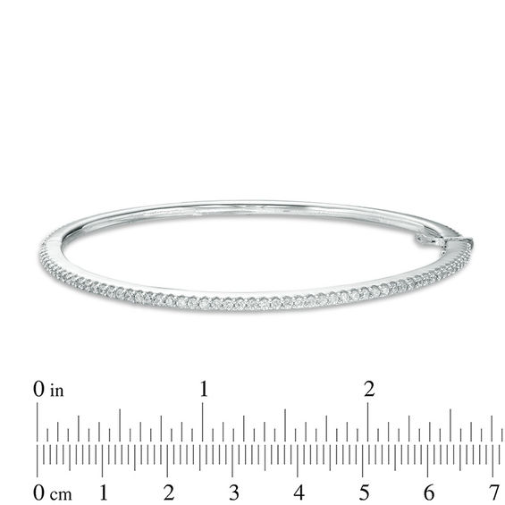 2 CT. T.w. Diamond Bangle in 10K White Gold
