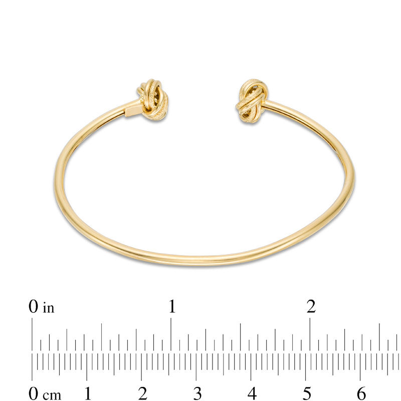 Main Image 2 of Love Knot Flexible Cuff in 14K Gold