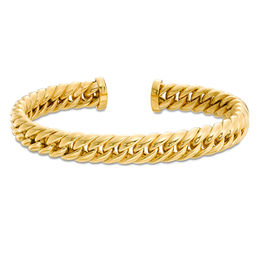 Curb Chain Cuff in 14K Gold