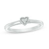 Thumbnail Image 4 of Convertibilities 1/10 CT. T.W. Diamond Heart Three-in-One Ring in Sterling Silver and 10K Rose Gold