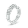 Thumbnail Image 2 of Convertibilities 1/10 CT. T.W. Diamond Interlocking Loops Three-in-One Ring in Sterling Silver