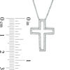 Thumbnail Image 3 of Convertibilities 1/8 CT. T.W. Diamond Cross Three-in-One Pendant in Sterling Silver and 10K Gold