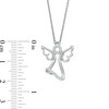 Thumbnail Image 3 of Diamond Accent Angel Pendant in Sterling Silver