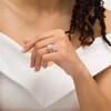 Thumbnail Image 2 of Love's Destiny by Zales 2 CT. T.W. Certified Diamond Cushion Frame Twist Shank Bridal Set in 14K White Gold (I/SI2)