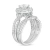 Thumbnail Image 3 of Love's Destiny by Zales 2 CT. T.W. Certified Diamond Cushion Frame Twist Shank Bridal Set in 14K White Gold (I/SI2)