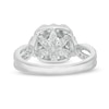 Thumbnail Image 5 of Love's Destiny by Zales 2 CT. T.W. Certified Diamond Cushion Frame Twist Shank Bridal Set in 14K White Gold (I/SI2)