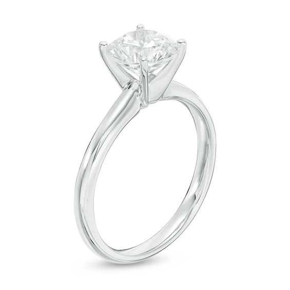 1-1/2 CT. Certified Diamond Solitaire Engagement Ring in 14K White Gold (I/Si2)