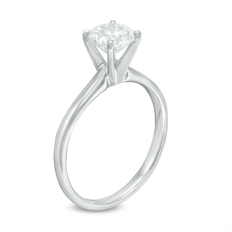 Main Image 2 of 1 CT. Diamond Solitaire Engagement Ring in 10K White Gold (K/I3)