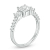 Thumbnail Image 2 of Lab-Created White Sapphire Three Stone Ring in 10K White Gold