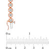Thumbnail Image 3 of 1/4 CT. T.W. Diamond Circle Tennis Bracelet in Sterling Silver with 14K Rose Gold Plate - 7.25"