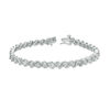 Thumbnail Image 2 of 1/10 CT. T.W. Diamond "S" Tennis Bracelet in Sterling Silver - 7.25"