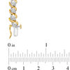 Thumbnail Image 3 of 1/10 CT. T.W. Diamond "S" Tennis Bracelet in Sterling Silver with 14K Gold Plate - 7.25"