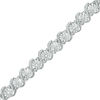 Thumbnail Image 0 of 1/4 CT. T.W. Diamond "S" Tennis Bracelet in Sterling Silver - 7.25"