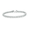 Thumbnail Image 2 of 1/4 CT. T.W. Diamond "S" Tennis Bracelet in Sterling Silver - 7.25"