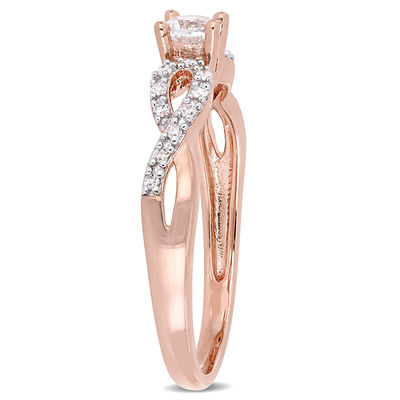 Infinity Women r Rings White Sapphire Jewelry Wedding Rings Size 6-12 