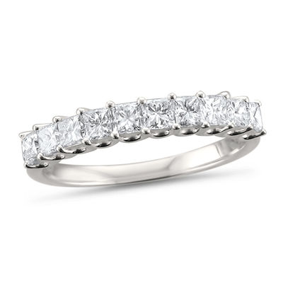 princess cut diamond wedding band