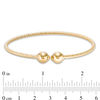 Thumbnail Image 2 of Made in Italy Diamond-Cut Ball Cuff in 14K Gold - 7.5"