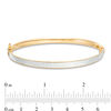 Thumbnail Image 2 of Made in Italy Pavé  Glitter Enamel Bangle in 14K Gold