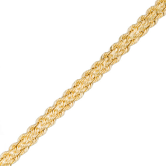 Lot - 18K YELLOW/WHITE GOLD DOUBLE ROPE CHAIN BRACELET