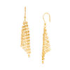 Thumbnail Image 1 of Made in Italy Diamond-Cut Mesh Drop Earrings in 14K Gold