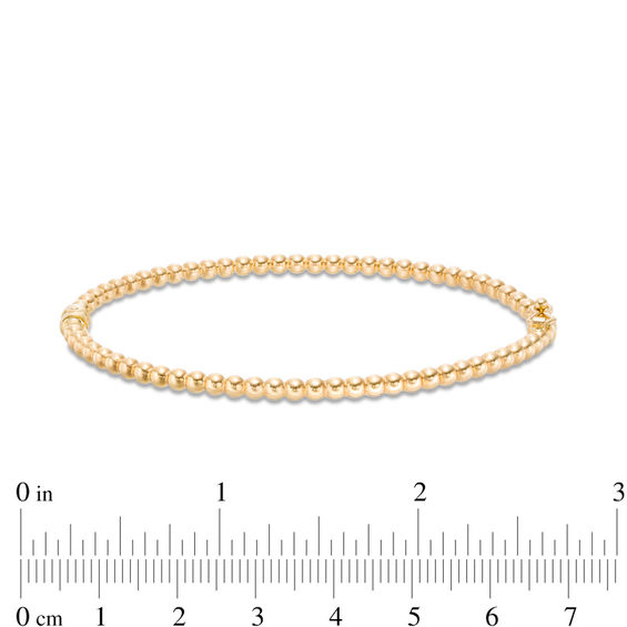Made in Italy Beaded Bangle in 14K Gold