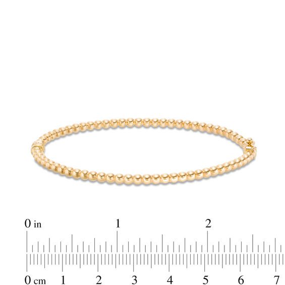 Made in Italy Beaded Bangle in 14K Gold
