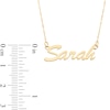 Thumbnail Image 3 of Script Name Necklace in 10K Gold (1 Line)