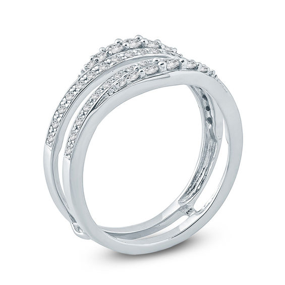 1/2 CT. T.w. Diamond Solitaire Enhancer in 10K White Gold