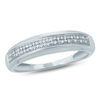 Thumbnail Image 1 of Diamond Accent Double Row Wedding Band in 10K White Gold