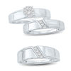 Thumbnail Image 3 of 1/10 CT. T.W. Diamond Four Stone Slant Wedding Band in 10K White Gold
