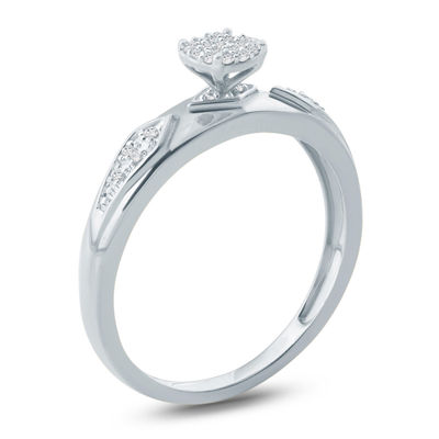 1 15 Ct T W Composite Diamond Retro Geometric Engagement Ring In 1 15 Ct T W Composite Diamond Retro