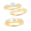 Thumbnail Image 3 of Diamond Accent Retro Geometric Wedding Band in 10K Gold