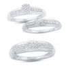 Thumbnail Image 3 of 1/15 CT. T.W. Composite Diamond Criss-Cross Engagement Ring in 10K White Gold
