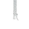 Thumbnail Image 2 of Lab-Created White Sapphire Triple Row Tennis-Style Bracelet in Sterling Silver - 7.25"