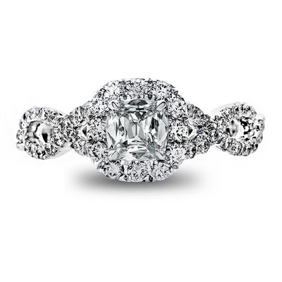 1 1 6 Ct T W Certified Cushion Cut Diamond Frame Twist