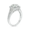Thumbnail Image 2 of 1 CT. T.W. Diamond Double Cushion Frame Vintage-Style Engagement Ring in 14K White Gold
