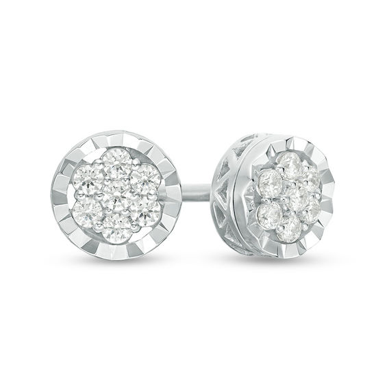 1/5 CT. T.w. Composite Diamond Stud Earrings in Sterling Silver