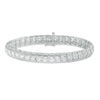 Thumbnail Image 1 of 10 T.W. Princess-Cut and Round Diamond Bracelet in 14K White Gold - 7.5"