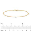 Thumbnail Image 3 of 1/6 CT. T.W. Diamond Five Stone Station Bracelet in 10K Gold - 7.5"