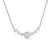 Thumbnail Image 1 of 1/5 CT. T.W. Diamond Necklace in Sterling Silver - 16.5"