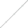 Thumbnail Image 1 of 1/6 CT. T.W. Diamond Five Stone Station Bracelet in 10K White Gold - 7.5"