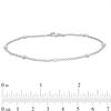 Thumbnail Image 3 of 1/6 CT. T.W. Diamond Five Stone Station Bracelet in 10K White Gold - 7.5"