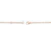 Thumbnail Image 2 of 1/6 CT. T.W. Diamond Five Stone Station Bracelet in 10K Rose Gold - 7.5"