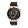 Thumbnail Image 0 of Men's Bulova Curv Chronograph Two-Tone Strap Watch with Black Skeleton Dial (Model: 98A185)